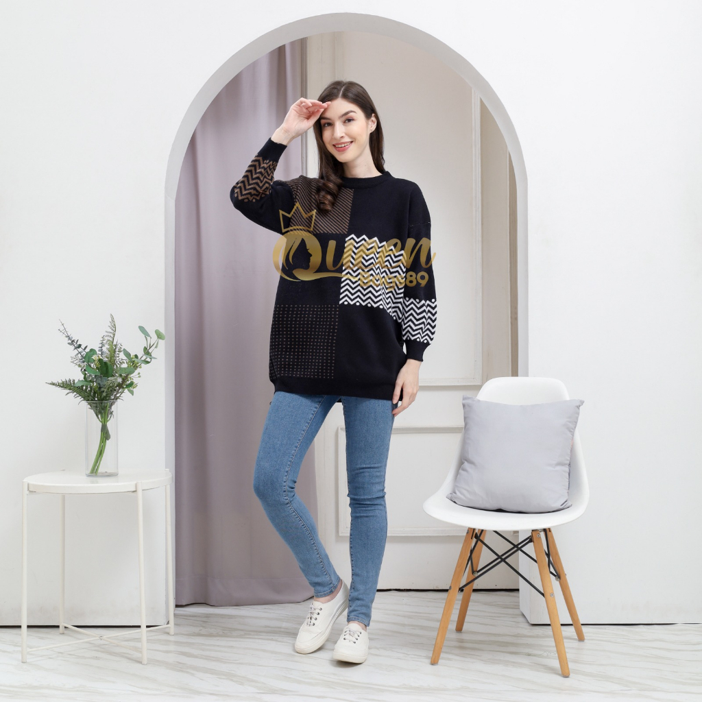 Queenbags89 Sweater Slavina knit Bigsize Premium