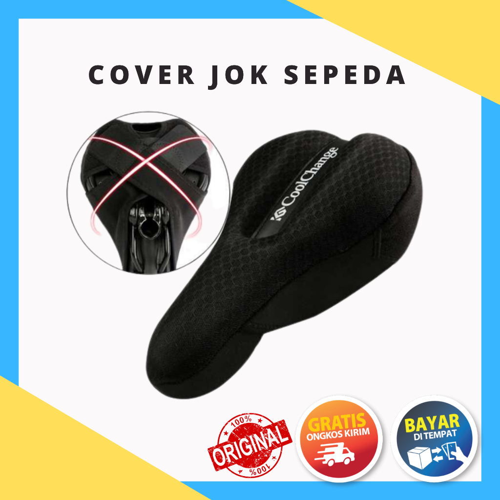 Cover Jok Sepeda Sponge Criss Cross Fasten - 10022