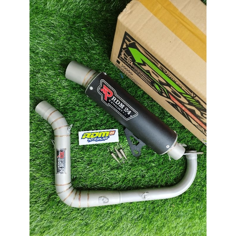 Knalpot Original RDM24 Type Kobra Sumlong Power Cotting Sandblast Mio Beat Vario Pcx Nmax Aerox Inle