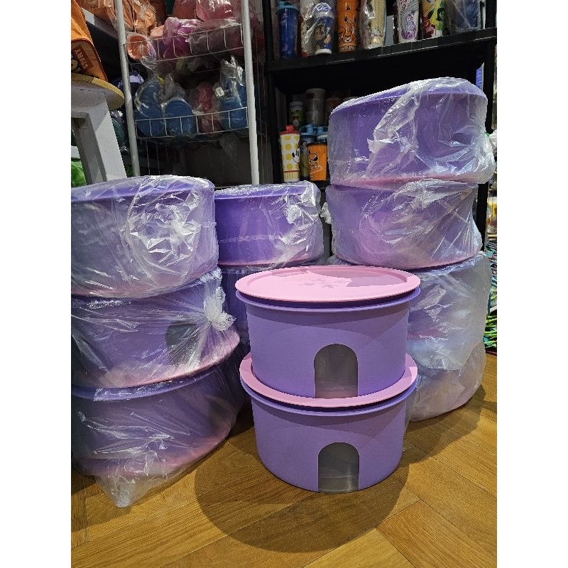 Tupperware purple Canister 7L 1pc Tupperware toples kerupuk tempat beras