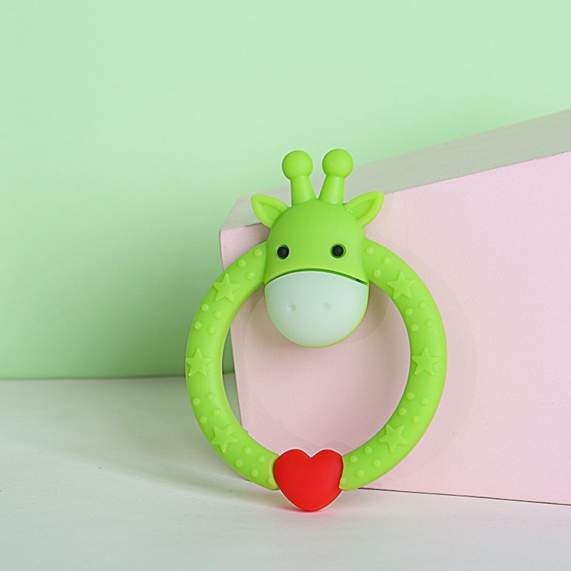 Teether bayi JERAPAH BULAT /gigitan bayi model jerapah BPA Free RK3