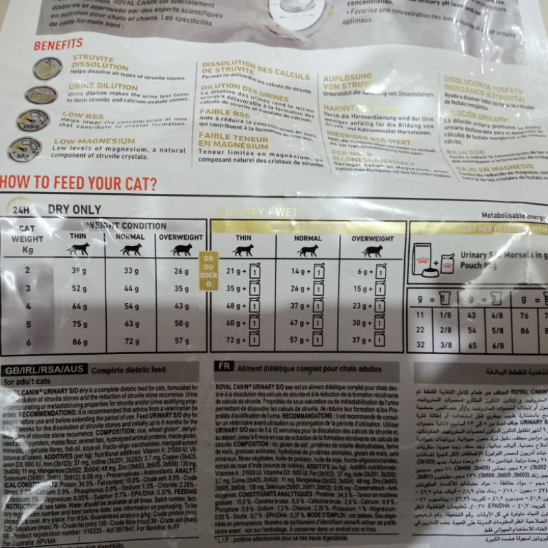 Royal Canin Veterinary Urinary S/O Cat 1,5kg |  rc urinary so catfood