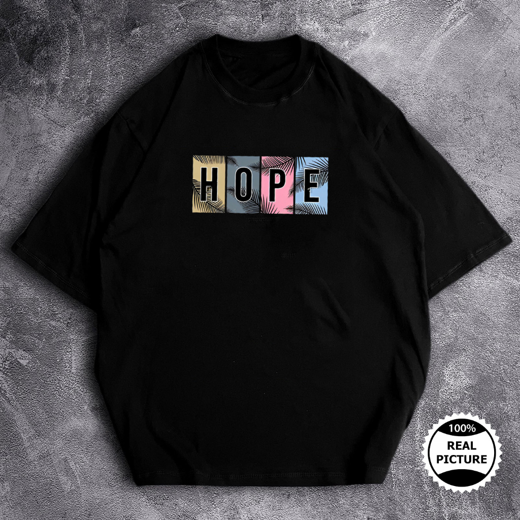 GSC - Baju KAOS OVERSIZE TRUTH VS LOVE / Kaos Oversize terbaru-Hope hitam