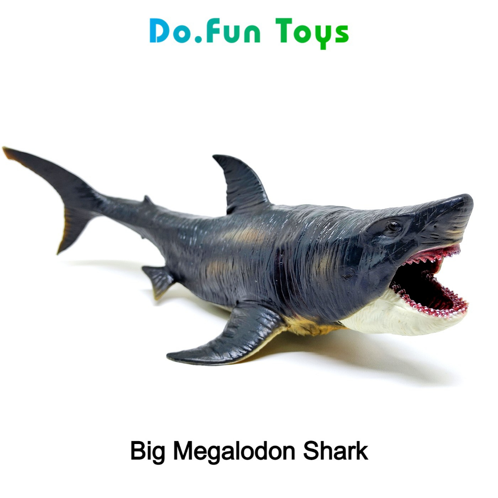 Animal Figurine | MEGALODON SHARK / Mainan Miniatur Binatang Hiu Megalodon