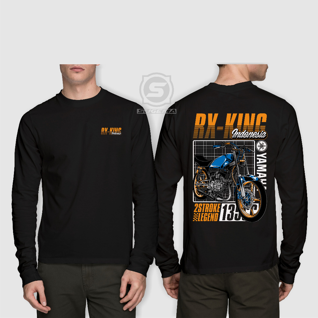 Kaos Yamaha Rx King 135cc Lengan Panjang - Kaos Motor RX King Lengan Panjang