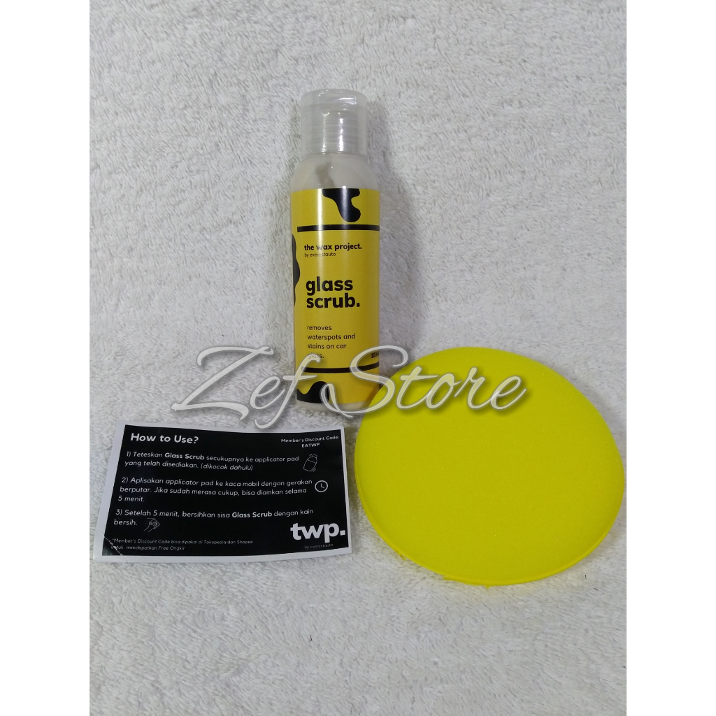 [ORIGINAL] The Wax Project Glass Scrub Obat Poles Jamur Kerak Kaca Waterspot 100ml - 100 ml