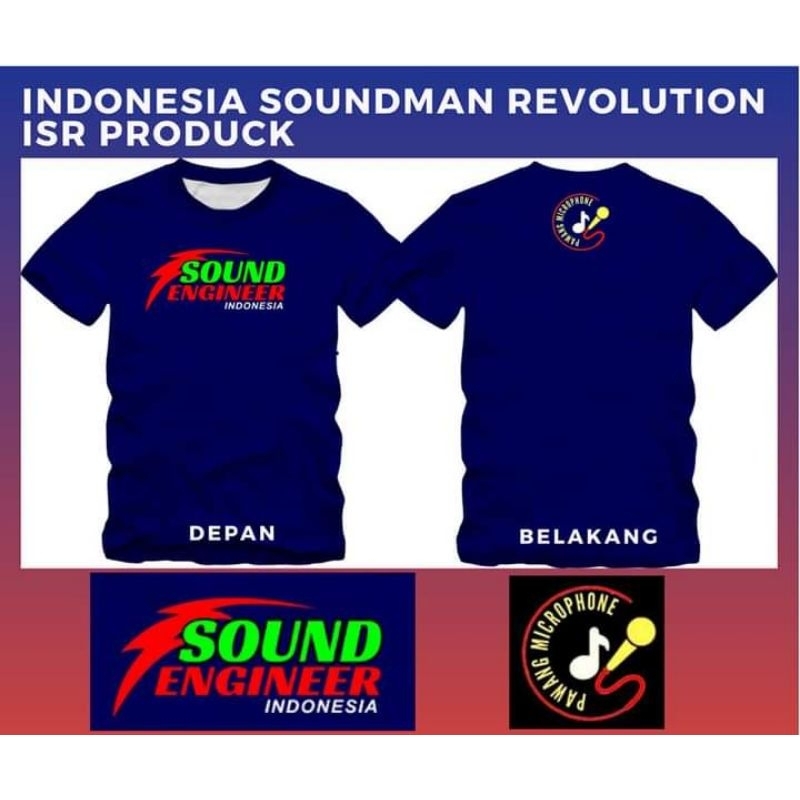 Kaos SOUND ENGINEER INDONESIA #terlaris soundman sound system