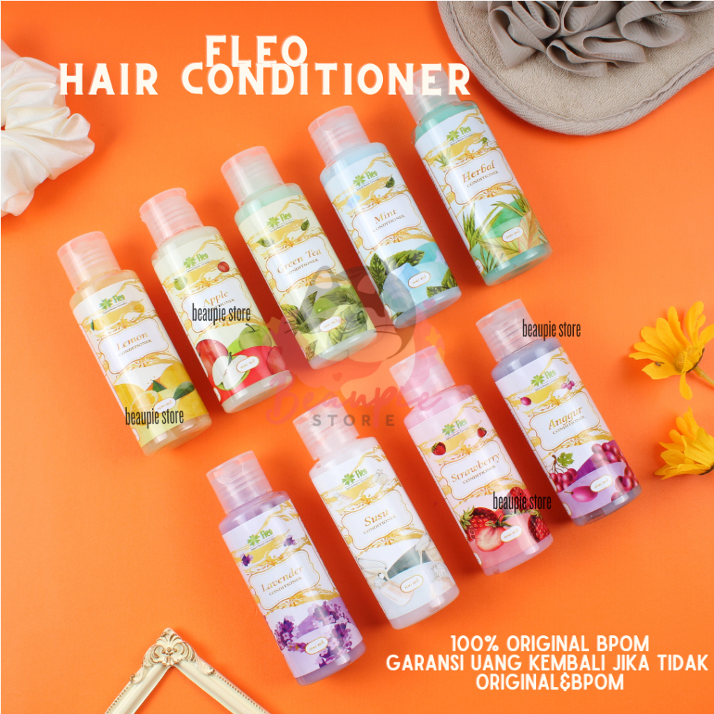 Fleo Conditioner 100 ml / Fleo Hair Conditioner / Kondisioner Rambut Fleo / Hair Mask Fleo 200ml