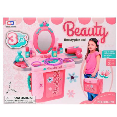

Promo Mainan Meja Rias Anak Make up Playset 3 in 1 Koper Dandan Beauty Set Diskon