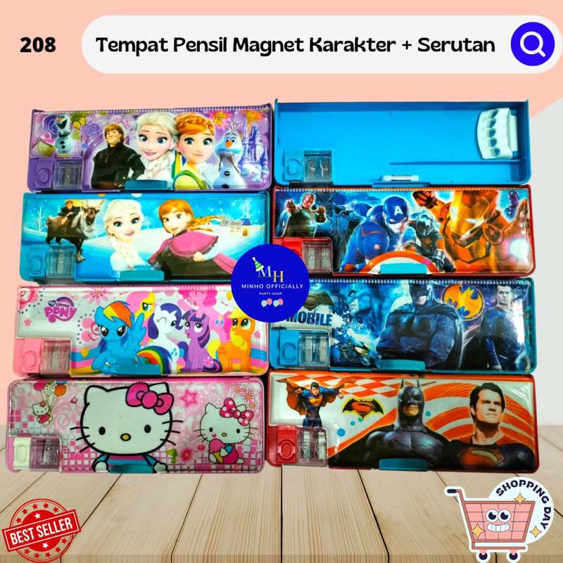 

Tempat Pensil Magnet 208 Simple Serutan / Karakter - PCS