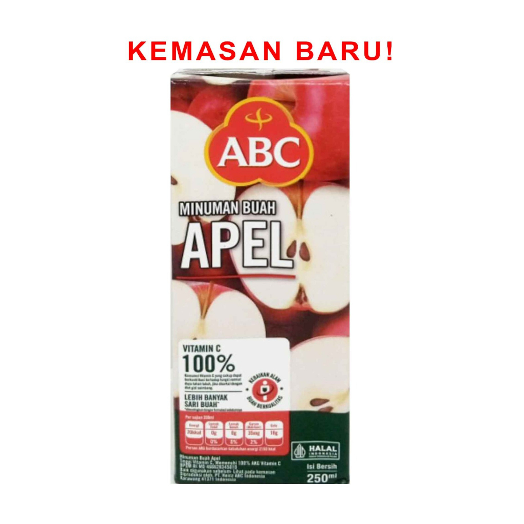 ABC / Minuman Buah Rasa Apel / 250ml