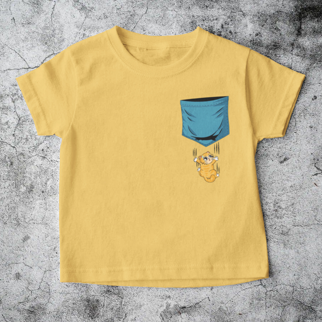 Kaos anak Falling Cat - Atasan Anak Laki Laki Dan Perempuan