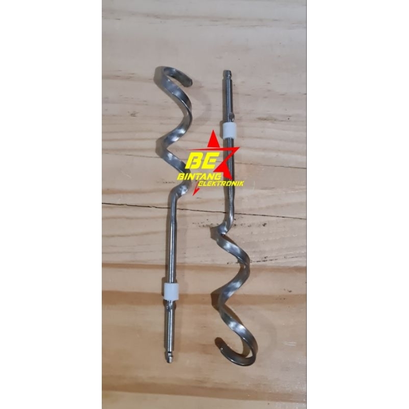 Garpu Kocokan Stik Ulir Mixer Miyako Sepasang Stick Donat Mikser Miyako All tipe Spiral