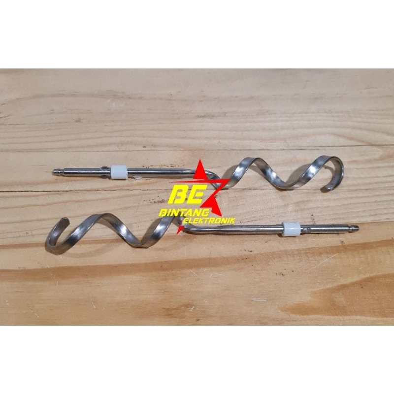 Garpu Kocokan Stik Ulir Mixer Miyako Sepasang Stick Donat Mikser Miyako All tipe Spiral