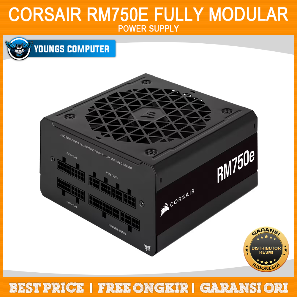 CORSAIR RM750e | PSU 750W 80+ Gold Full Modular Low-Noise Power Supply