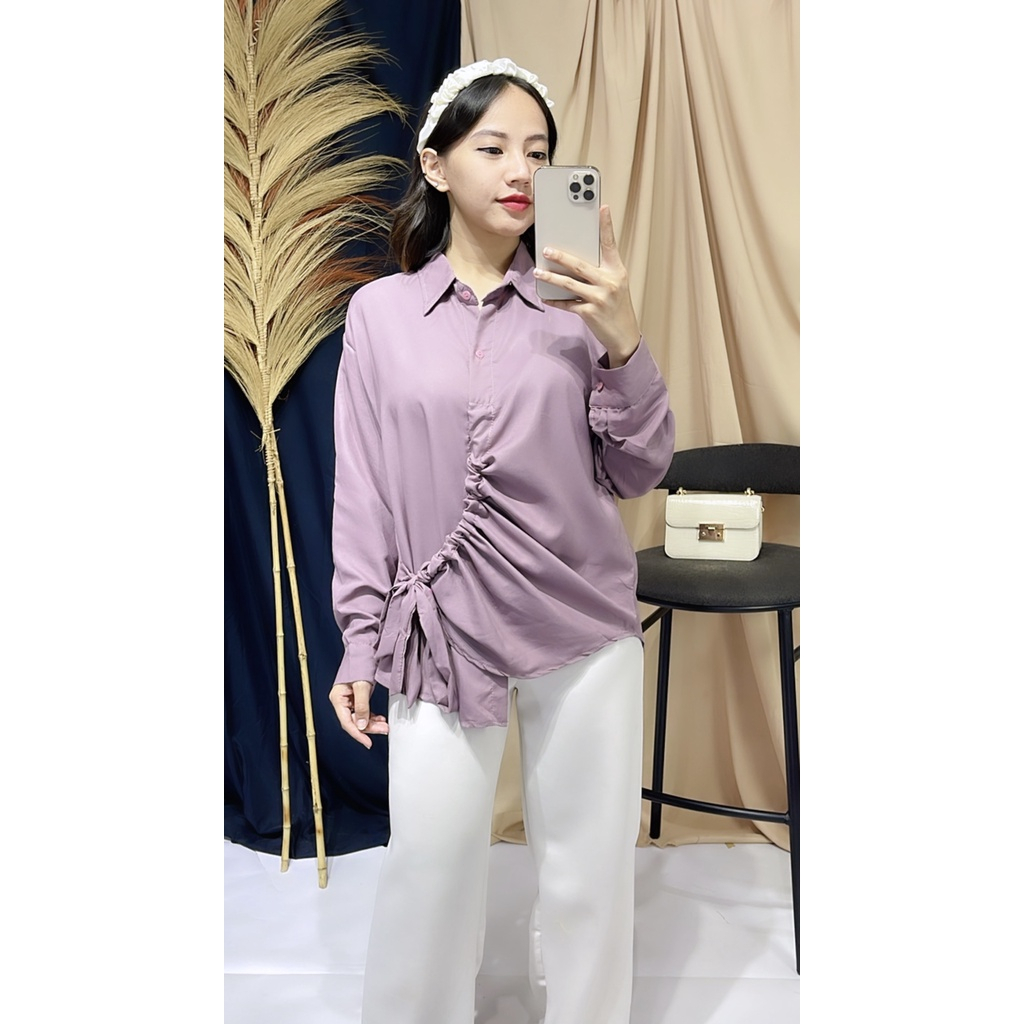 SILFA KEMEJA SERUT / Top Shirt Serut Wanita