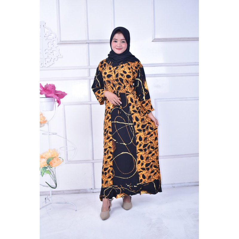 GAMIS ARAB ZEEMA RAYON SUPER GRADE A RESLETING DEPAN BUSUI GAMIS RINTIK