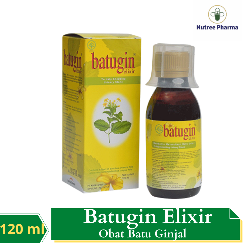 Batugin Elixir Sirup 120 ml | Batugin | Batu Ginjal | Meluruhkan Batu Urin