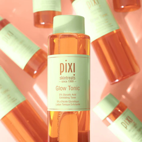 PIXI Glow Tonic 5% Glycolic Acid/Retinol Tonic/Vitamin-C Tonic Exfoliate Toner-100ml