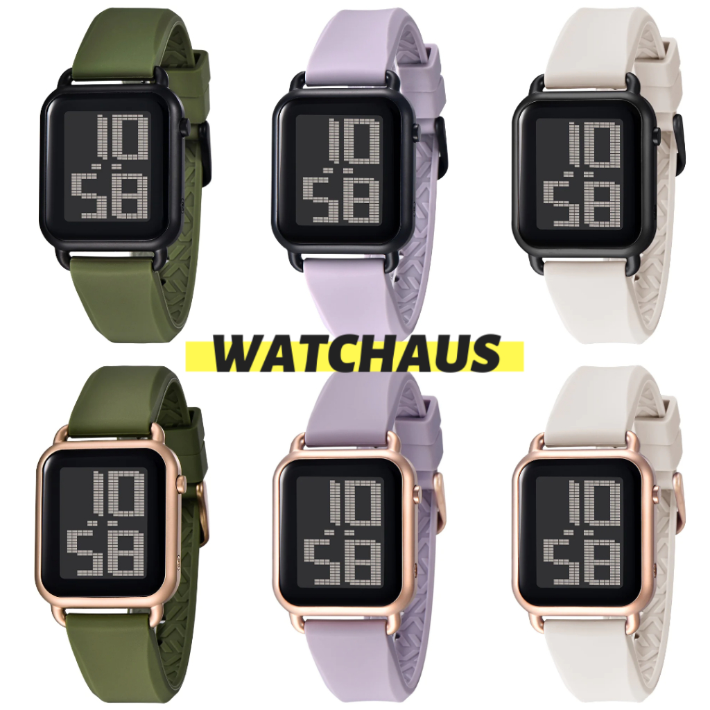 JAM TANGAN WANITA DIGITEC DG6090T DG 6090T DIGITAL RESIN/ RUBBER/ KARET STRAP