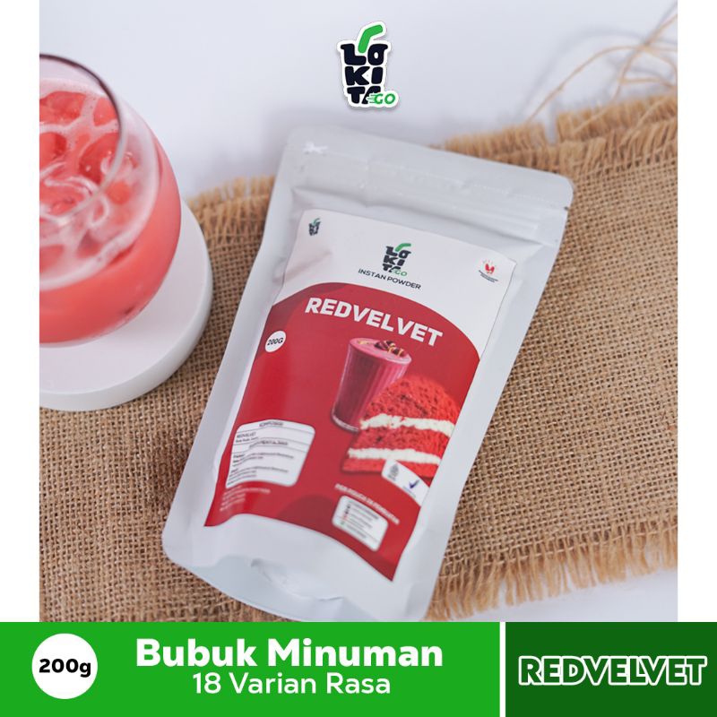

Lokita Bubuk Minuman CREAMY REDVELVET Premium Instant Powder 200g