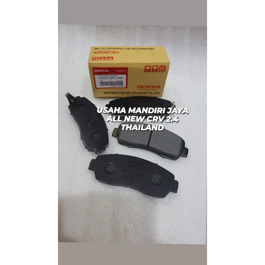 KAMPAS REM DEPAN- BRAKE PAD FRONT HONDA CRV 2.4 ALL NEW 45002-SHJ-50