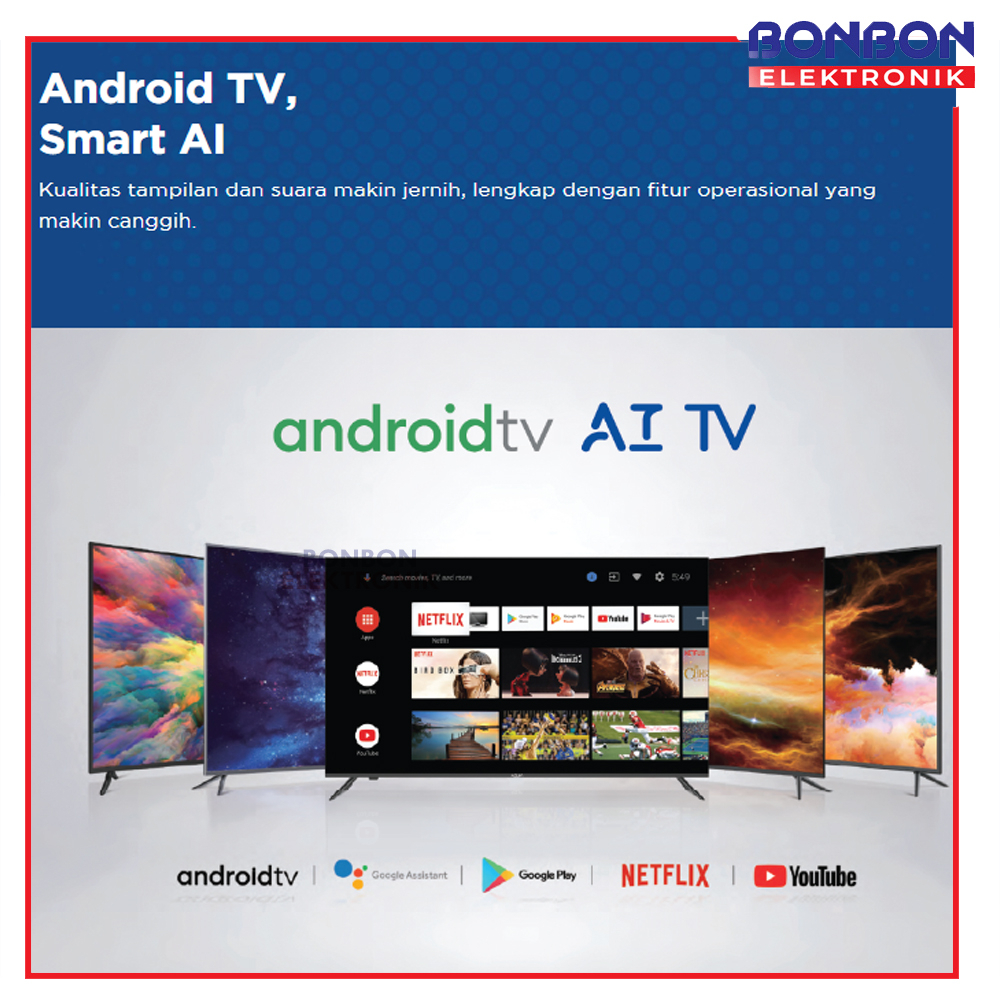 AQUA Smart Android TV 50 Inch LE50AQT6700UG / 50AQT6700 Google