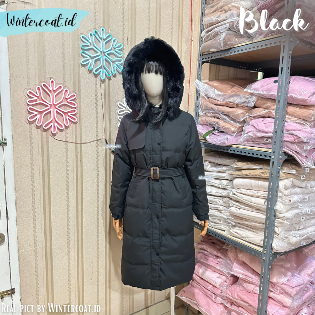 Long winter coat lyodra padding down jaket wanita musim dingin unisex hangat import padded jacket woman gunung panjang