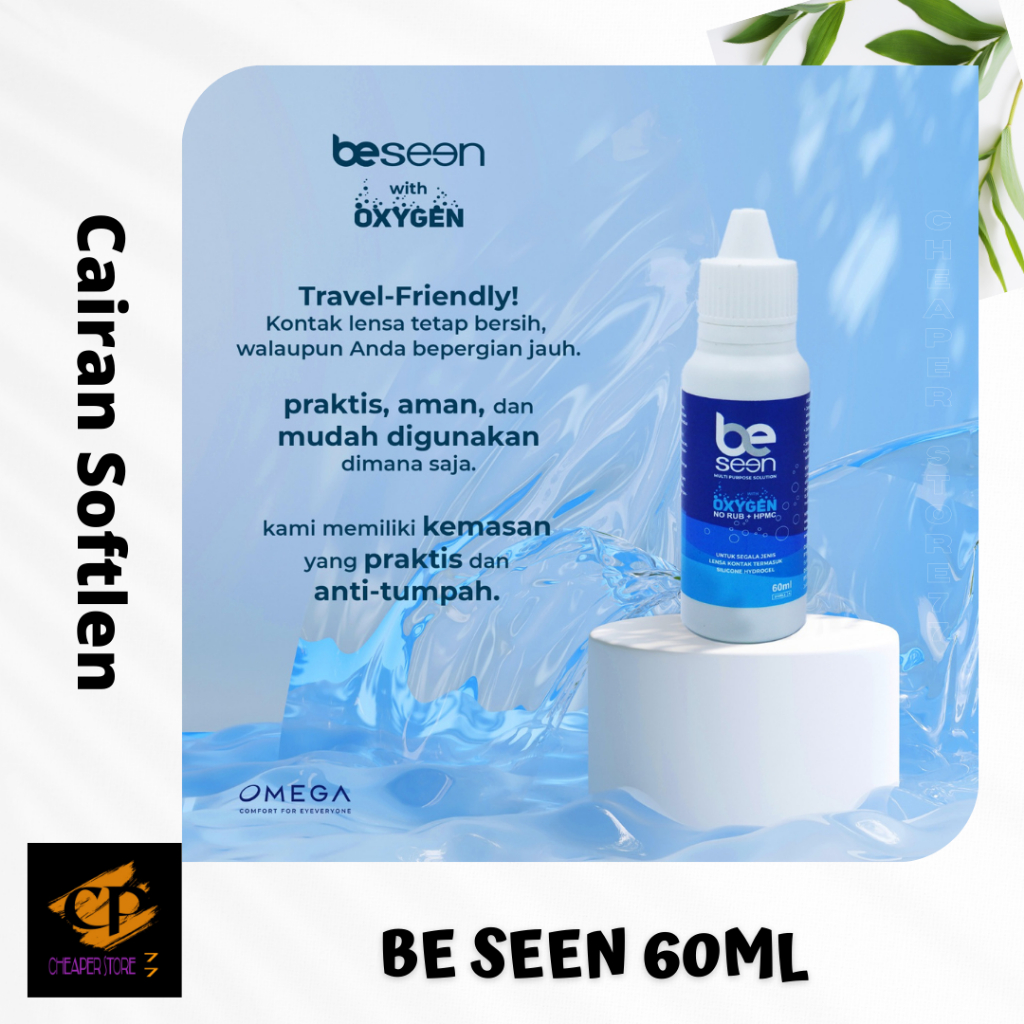 CAIRAN SOFTLENS / PEMBERSIH SOFTLENS - BE SEEN WITH OXYGEN 60 ML