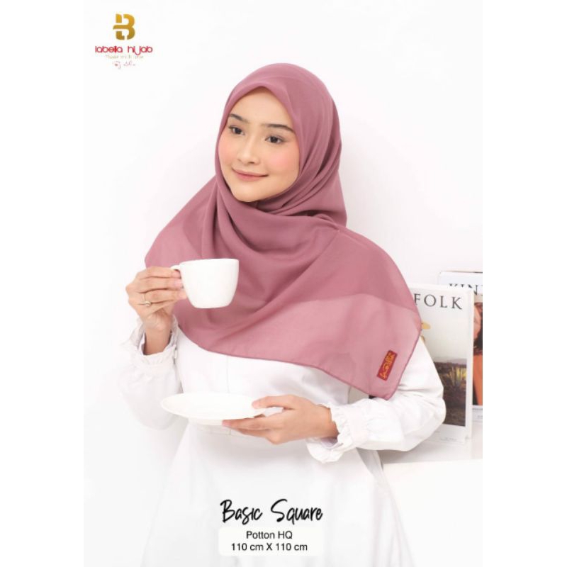 HIJAB BASIC SQUARE - BELLA SQUARE LABELLA - JILBAB SEGI EMPAT - JILBAB LABELLA
