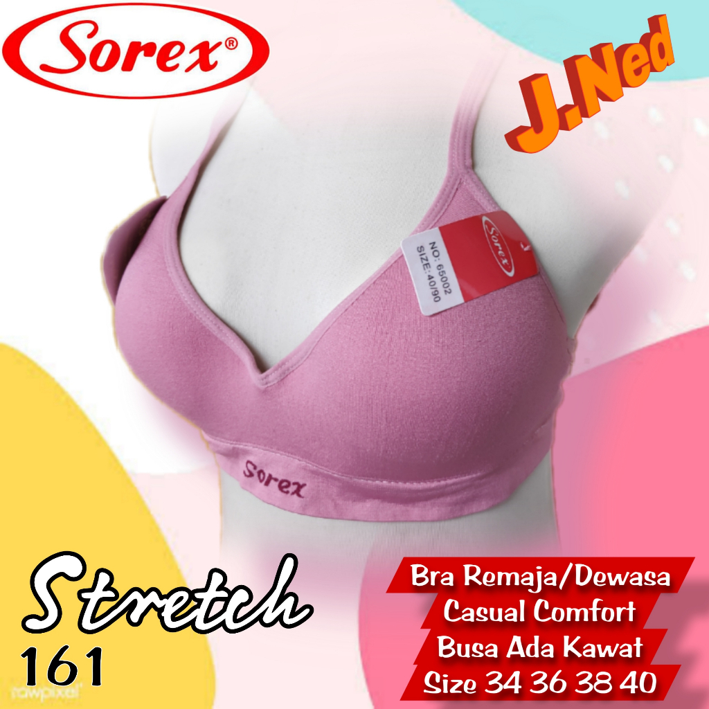 J161 BRA SOREX BUSA ADA KAWAT BH/BRA SOREX BRA WANITA SOREX CUP SEDANG