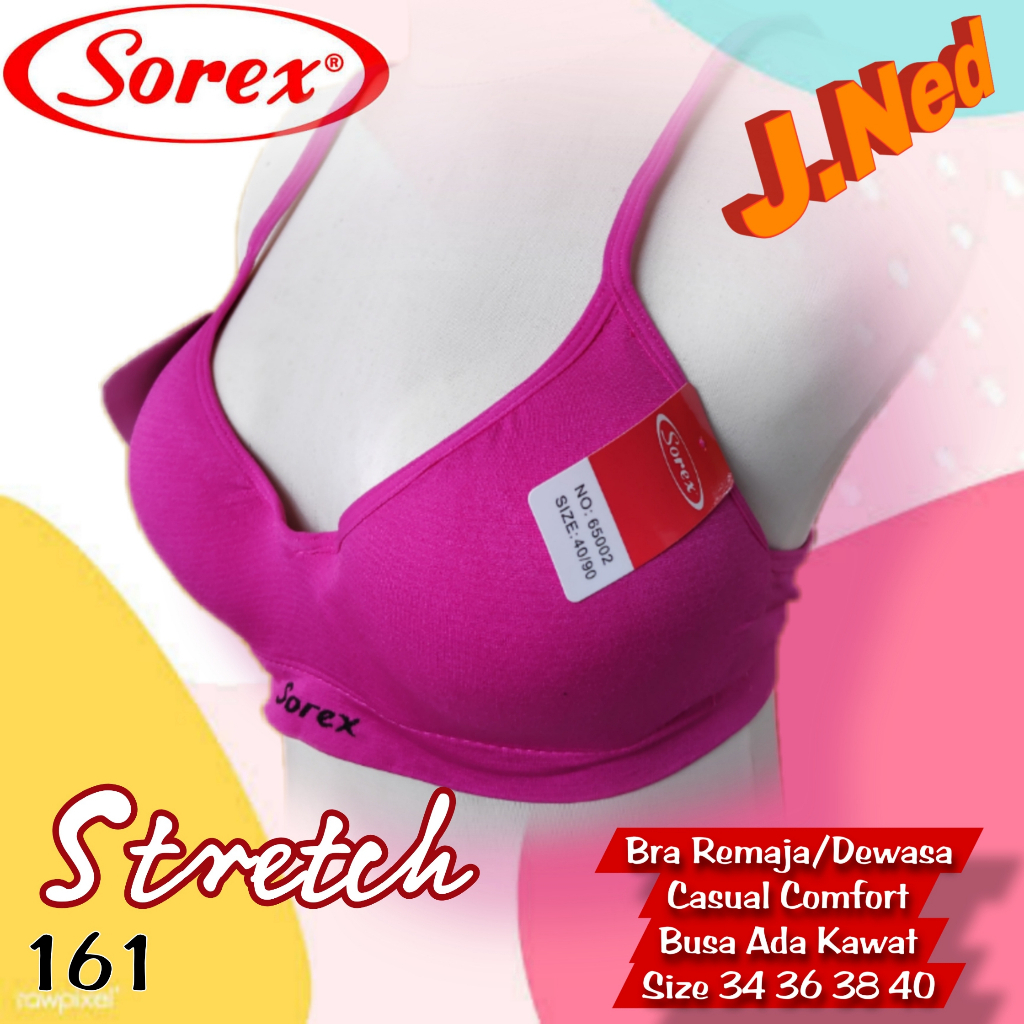 J161 BRA SOREX BUSA ADA KAWAT BH/BRA SOREX BRA WANITA SOREX CUP SEDANG