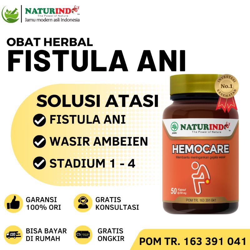 Hemocare Pos K Obat Fistula Ani Herbal Vistula Fistula Radang Abses Anus Sakit Bernanah Wasir