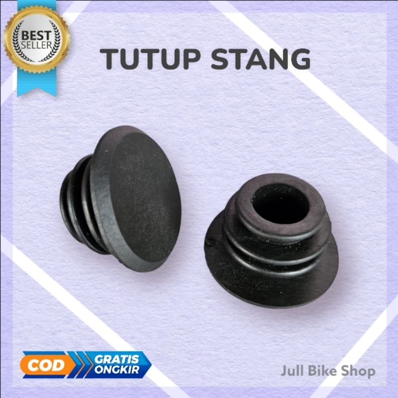 sepasang End cap plug stang sepeda tutup bar handle ujung handlebar lipat motor