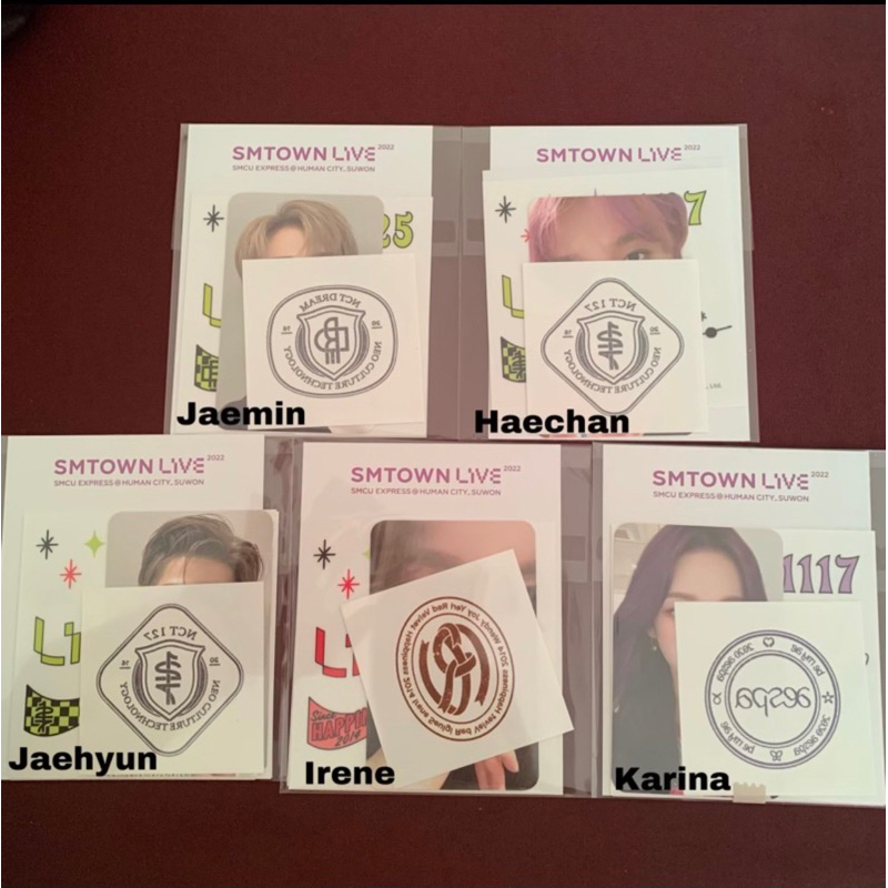 [READY STOCK] AR TATTOO SMCU JAEHYUN JAEMIN HAECHAN JISUNG IRENE KARINA