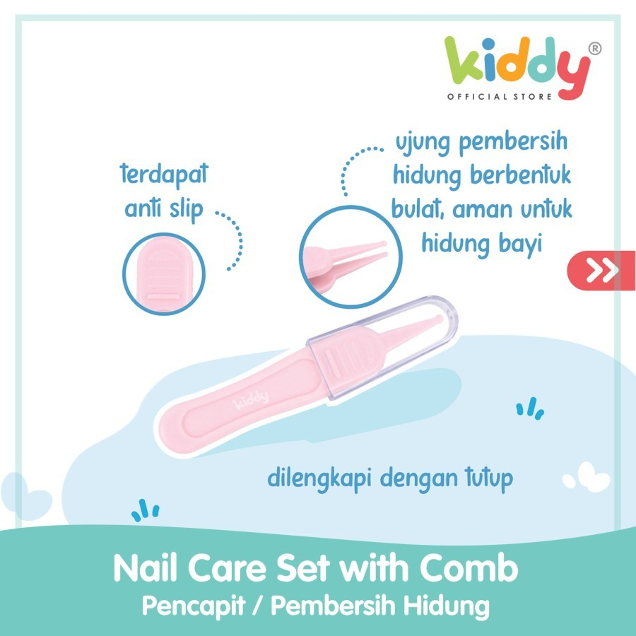 Kiddy Nail Care Set With Comb 95002 / Perlengkapan Manikur Bayi