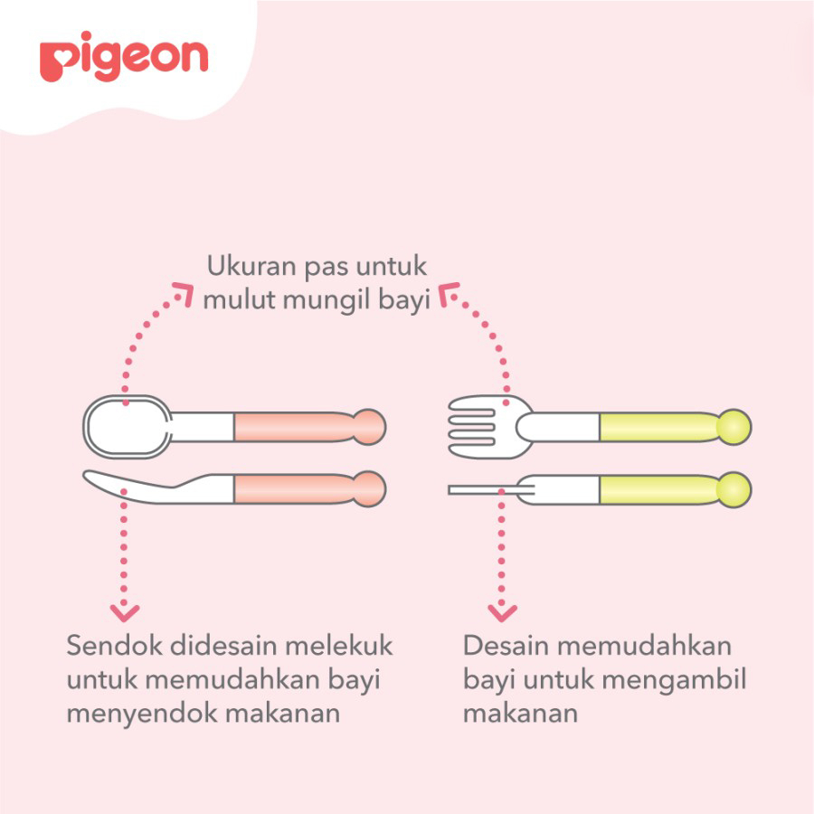 PIGEON SELF WEANING SPOON &amp; FORK