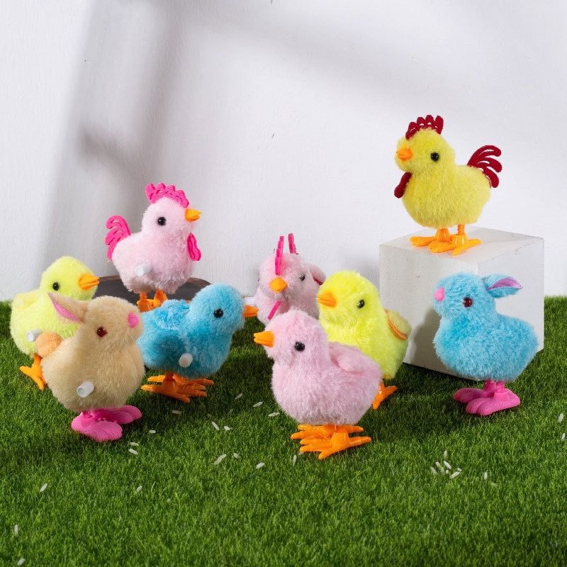 Mainan Anak Ayam Itik Berjalan Model Putar Plush Bayi Animal Hewan Lucu Gerak / Mainan Itik Putar