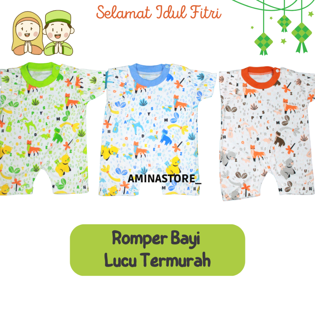 Romper bayi jumper bayi FASHION BABY bahan Catton Soft perlengkapan bayi  perlengkapan bayi baru lahir SNI