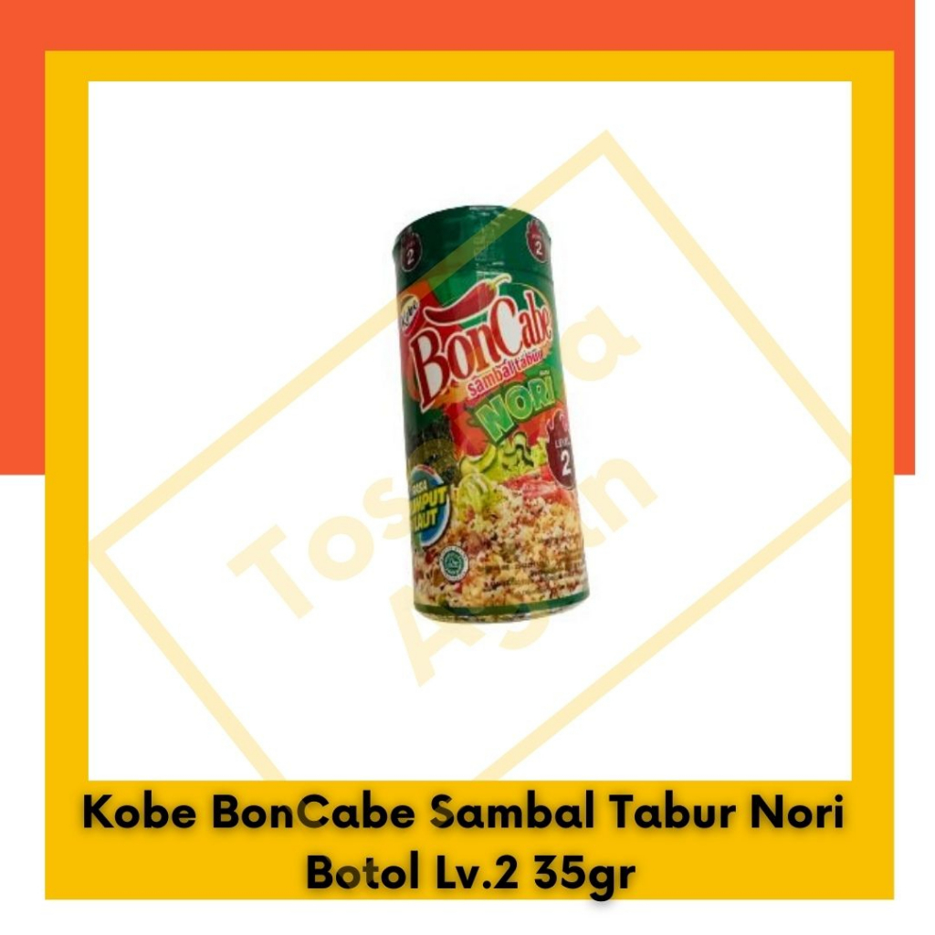 Kobe BonCabe Sambal Tabur Nori  Botol Lv.2 35gr