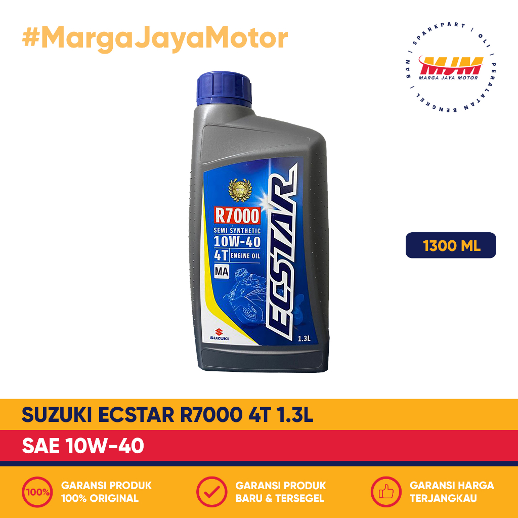 SGO Ecstar R7000 4T 10W/40 1300ml Suzuki Oil 1.3L