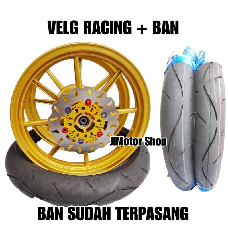 PELEK VELG RACING ROSSI MIO SOUL XRIDE OLD VARIO 110 125 150 BEAT GENIO SCOOPY SPACY BAUT DISC 4 BISA UNTUK MIO J SOUL GT 115 FINO 115 MIO SPORTY MIO M3 SOUL NUOVO XRIDE FREEGO MIO GEAR GANTI CAKRAM VROSSI VENOM COMET PLUS BAN