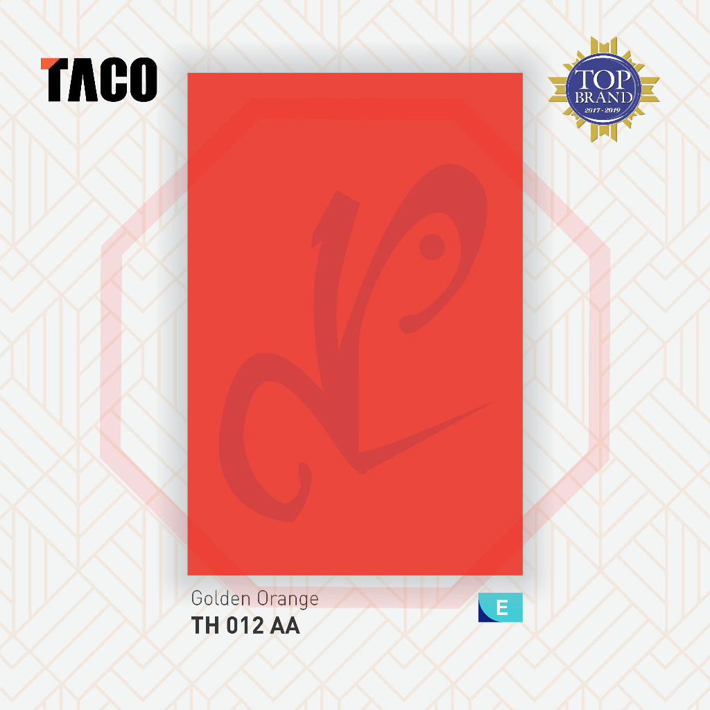 TACO HPL SOLID SHEET GOLDEN ORANGE TH 012 AA MERAH Pelapis Triplek Furniture