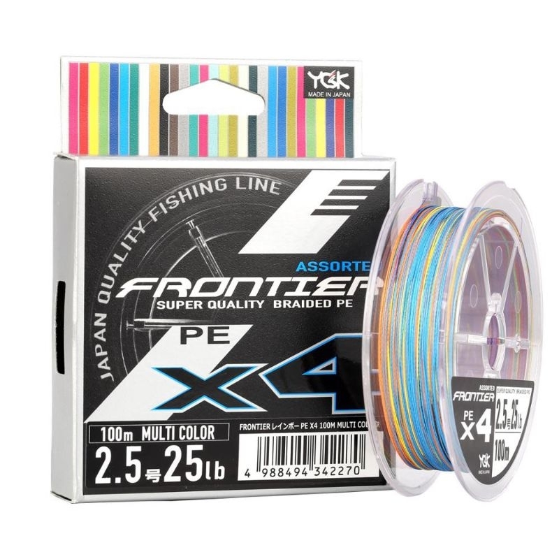 Senar PE YGK Frontier X4 100M Multicolor