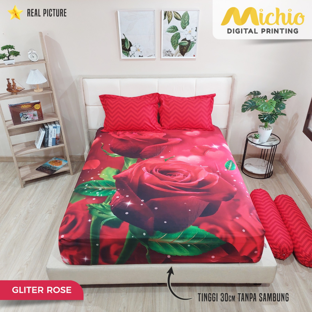 Michio Digital Printing Sprei Uk 160/180 T 30 - Motif Dewasa