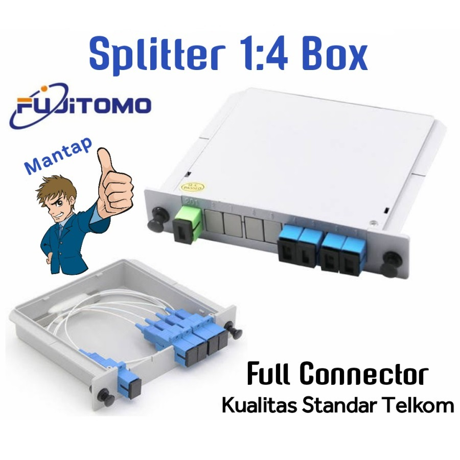 Passive Splitter Box 1:4 FUJITOMO SC/UPC