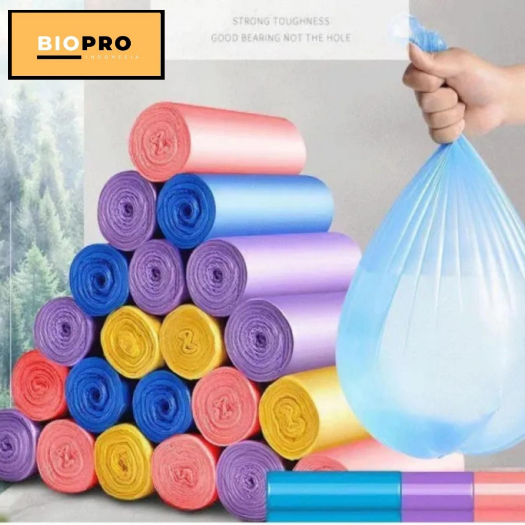 Kantong Sampah Plastik Uk. 45x50cm Isi 20 Lembar / Kantong Roll Plastik Gulung / Plastic Trash 1 Pack Isi 5 Roll