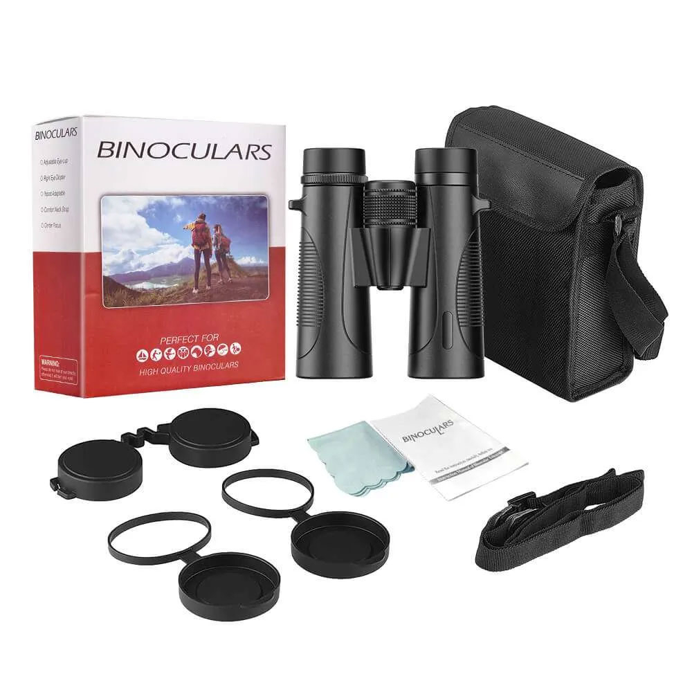 APEXEL Teropong Binoculars Powerful Waterproof - APS-RB10X42W - Black