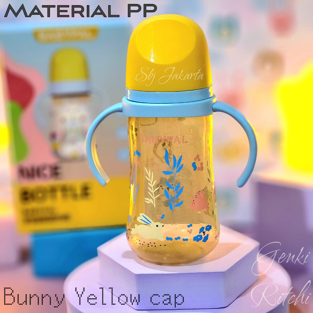 BOTOL MINUM ANAK BABYPAL BPA FREE  PP - PPSU BPA FREE DENGAN 3 PCS DOT