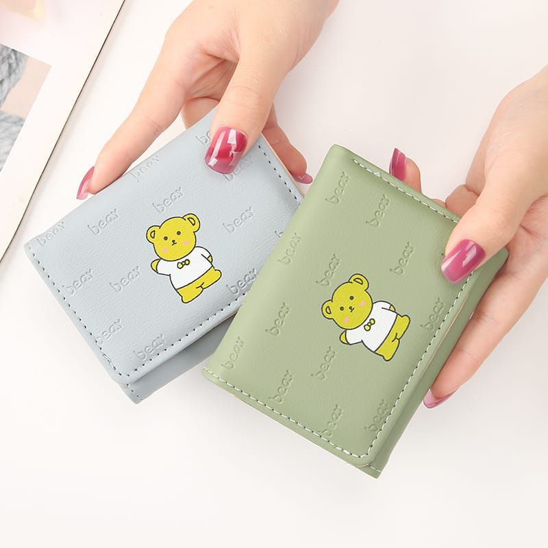 DW-15 Dompet  Wanita Lipat Mini Bear